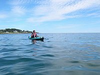 Heading to Richmond Island from Kettle cove