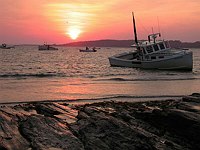 Beached Lobster Boat- Maine